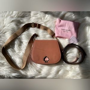 Kate Spade New York Suzy Large Saddle Bag in Tawny Multi